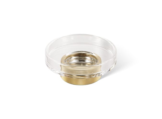 Porte-savon Club - Gold/ Clear Glass