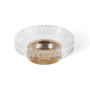 Soap dish 'Club' - Gold / Cut Glass
