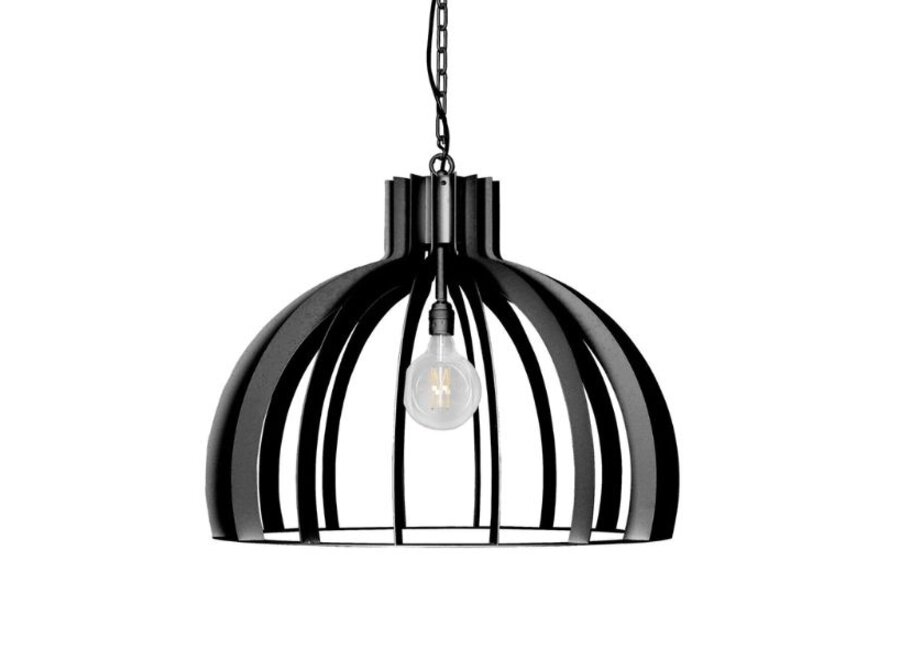 Hängelampe 'Catania' Round - Matt Black - 1 Lichter Lichtpaket