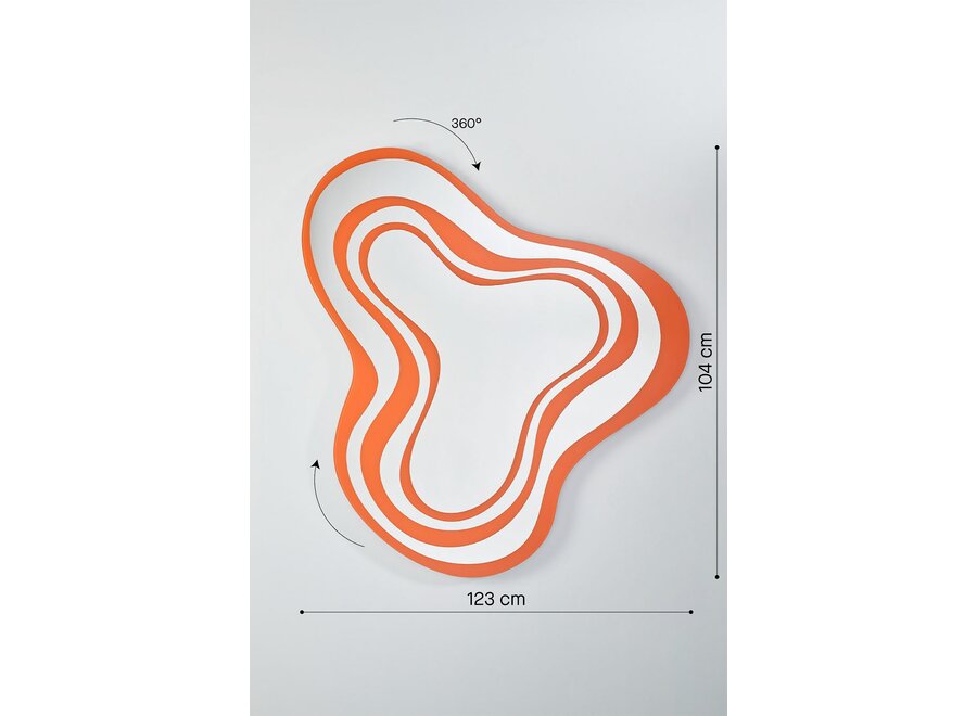 Spiegel 'Nimbus'  - Orange