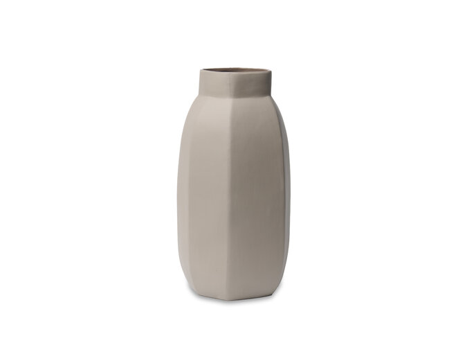 Vase 'Elysian' L - Light Taupe