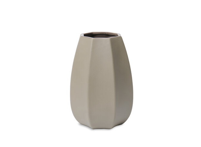 Vase 'Virelle' L - Light Taupe