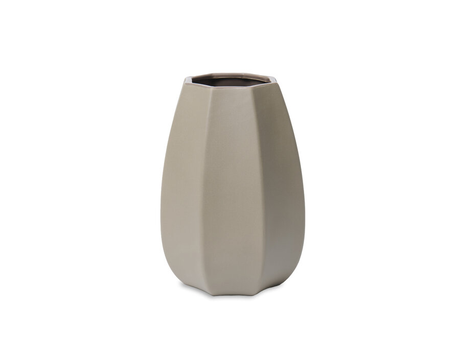 Vase 'Virelle' L - Light Taupe