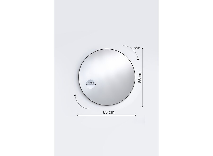 Miroir 'Hoop zoom' - M - Black