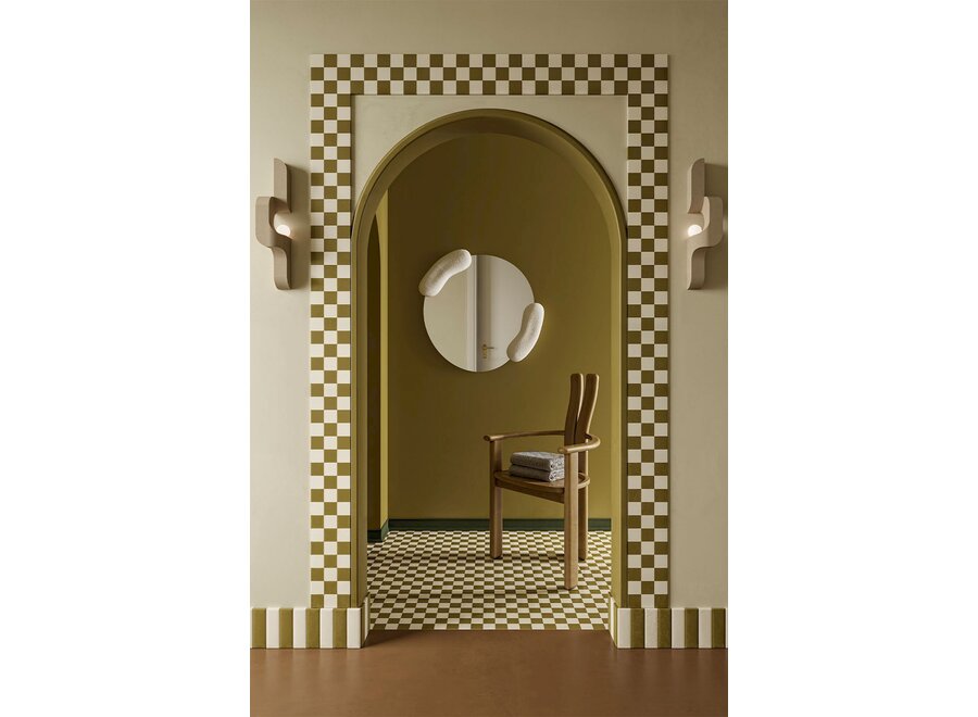Spiegel 'Calco' - Round - White
