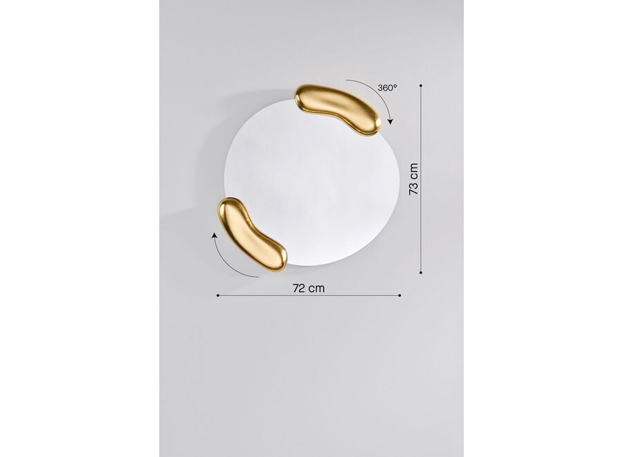 Miroir 'Calco' - Round - Gold