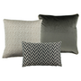 Cushion combination Black/Taupe: Astrid, Mobelly & Leonara