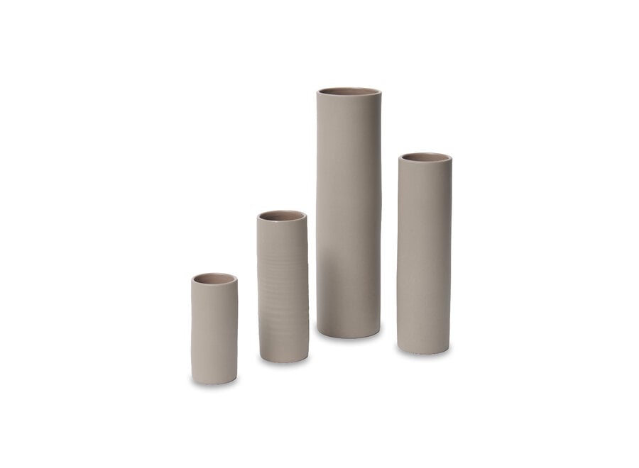 Vase 'Terrana' M - Taupe
