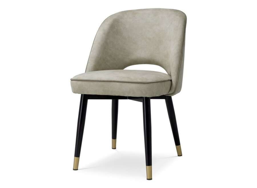 Dining chair 'Cliff' set of 2 - Mayer silver