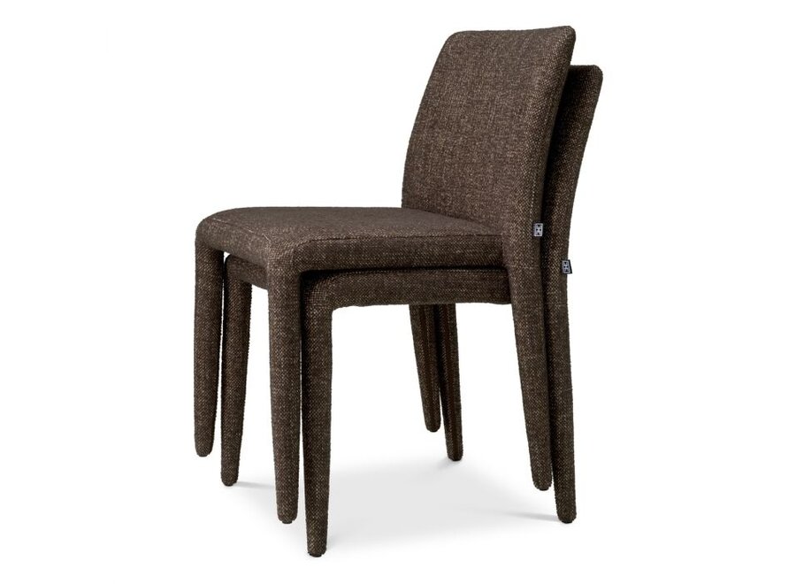 Chaise de salle à manger 'Leiza' lot de 2 - Renato off-white