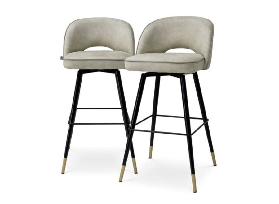 Counter-Stuhl Cliff 2er Set - Mayer silver