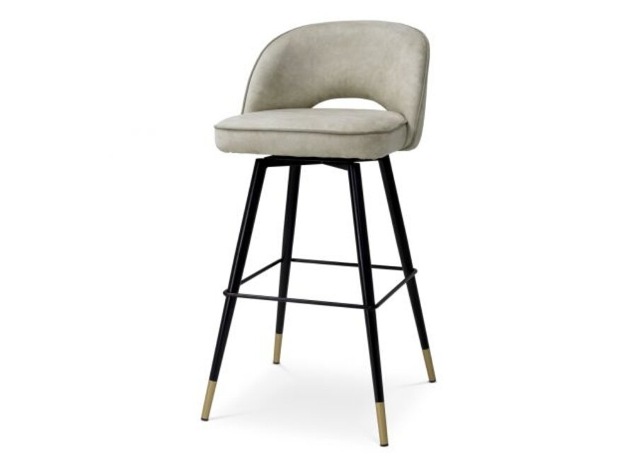 Counter stool 'Cliff' set of 2 - Mayer silver