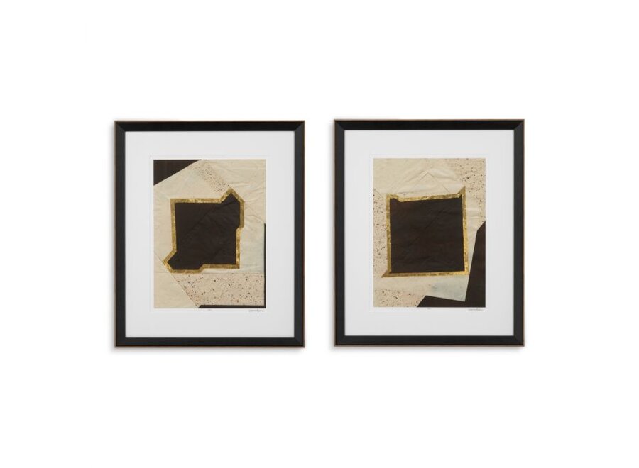 Print Creased Umber by Vanna Lam - Set of 2