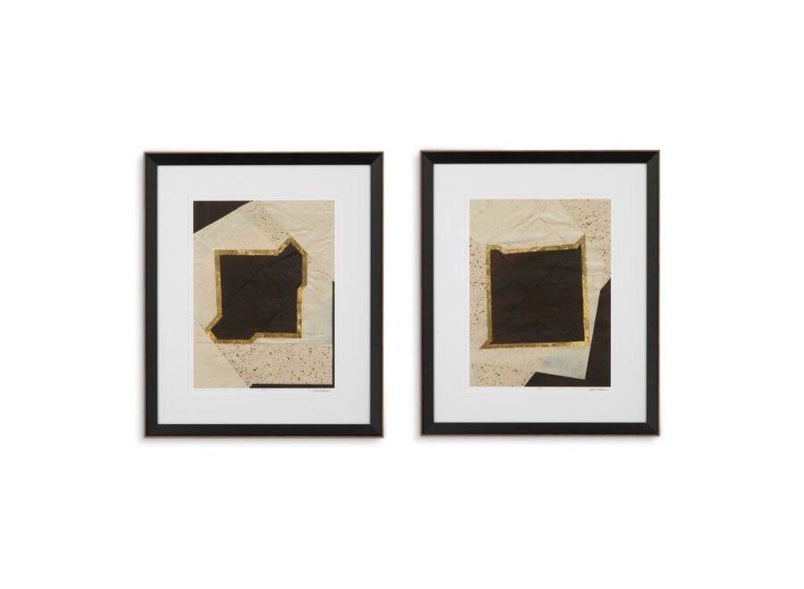 Print Creased Umber by Vanna Lam - Set of 2
