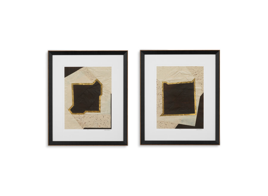 Print Creased Umber by Vanna Lam - Set of 2