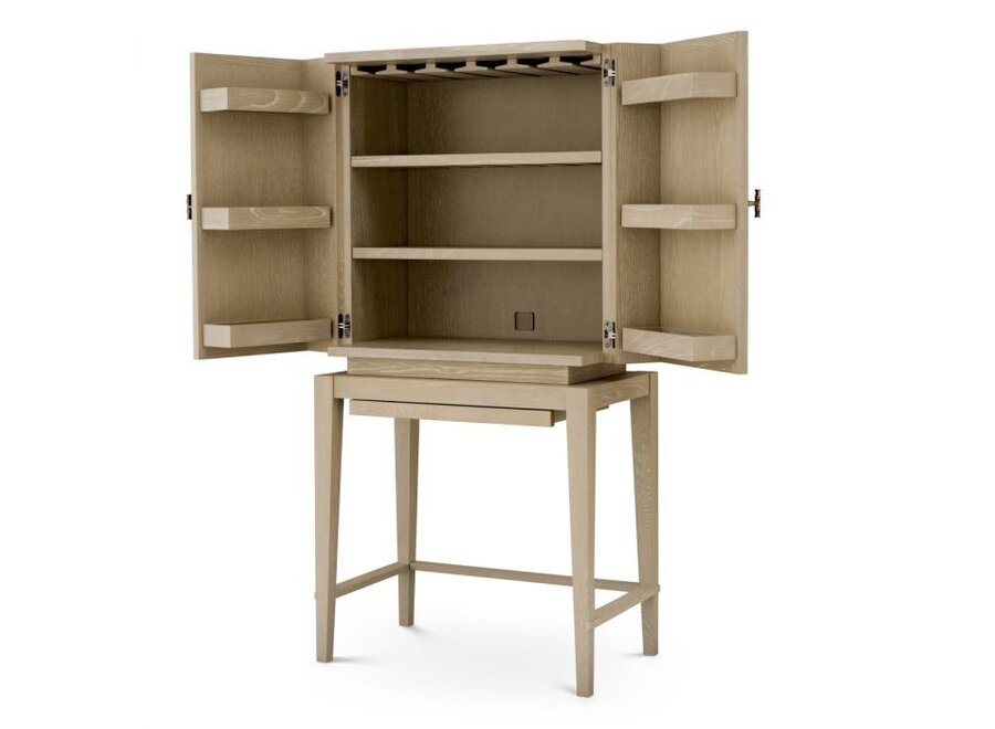 Bar Cabinet 'Borchard'  - Washed oak veneer