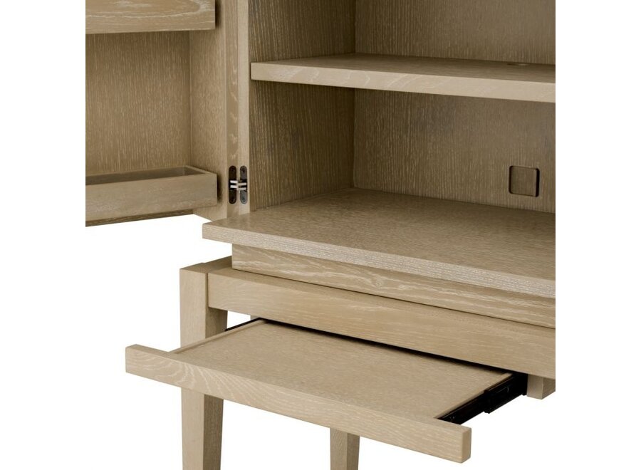 Barschrank 'Borchard' - Washed oak veneer