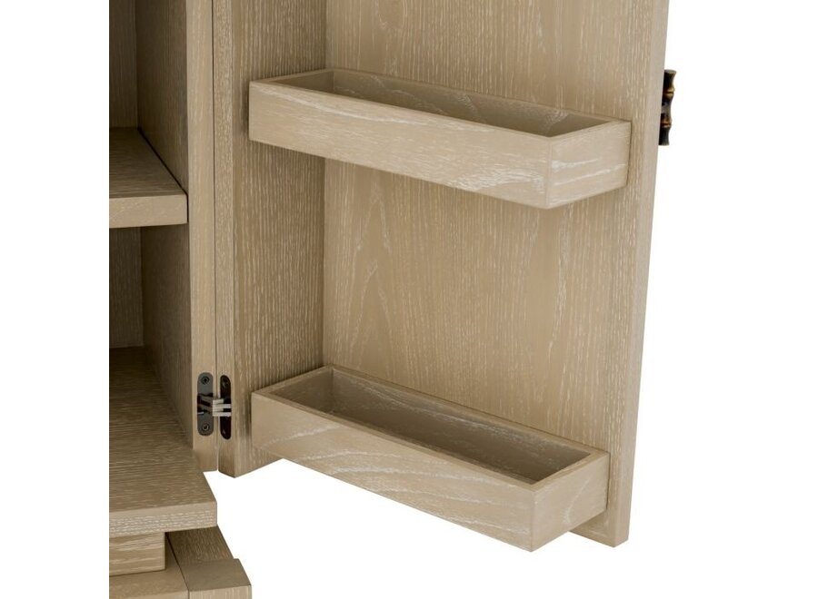 Meuble bar 'Borchard' - Washed oak veneer