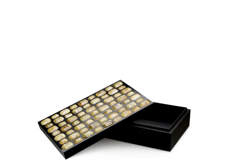 Luxury storage box 'Lucida' - L - amber