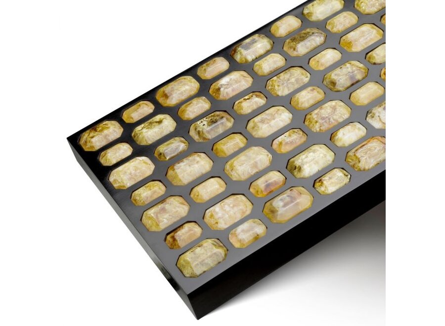 Luxus-Sammeldose 'Lucida' - L - amber