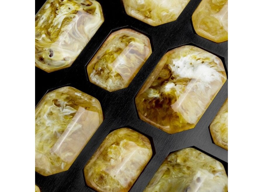 Luxe bewaardoos 'Lucida' - L - amber