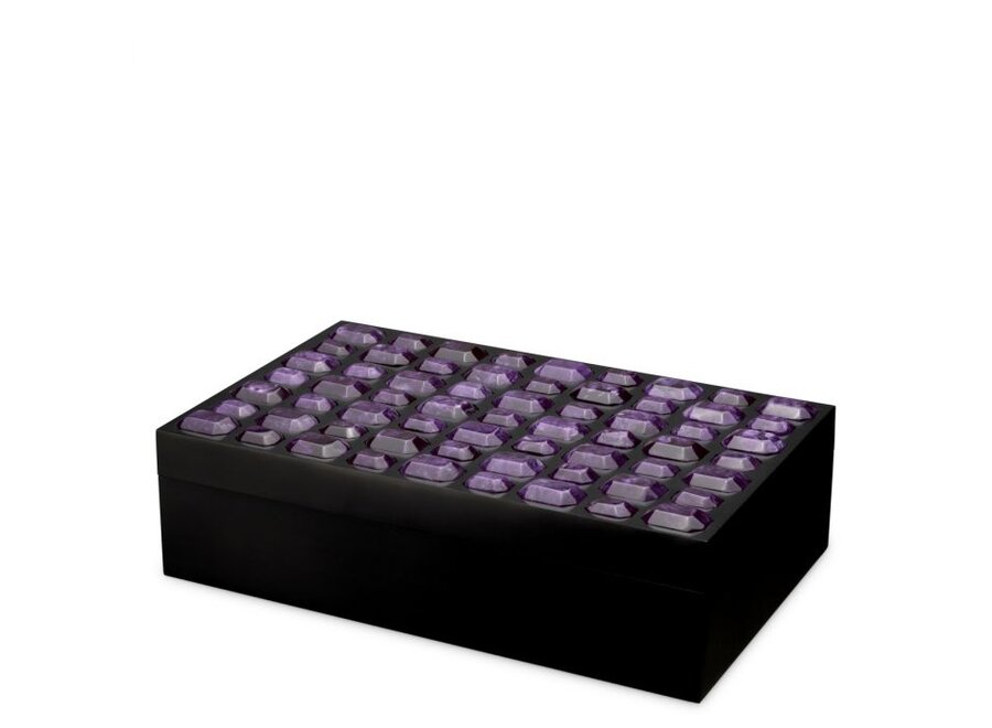 Luxury storage box Lucida - L - amethyst