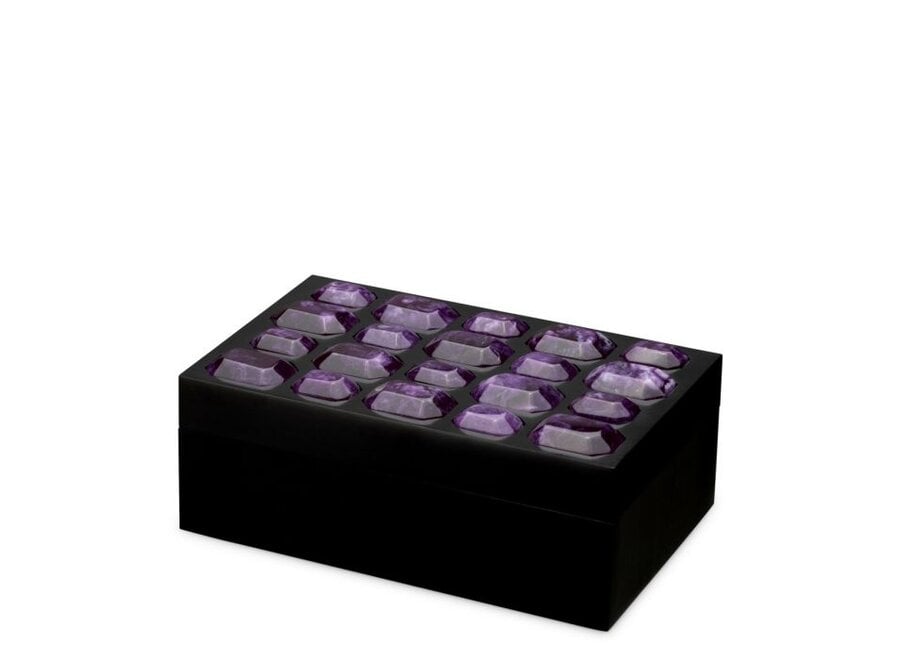Luxe bewaardoos 'Lucida' - S - amethyst