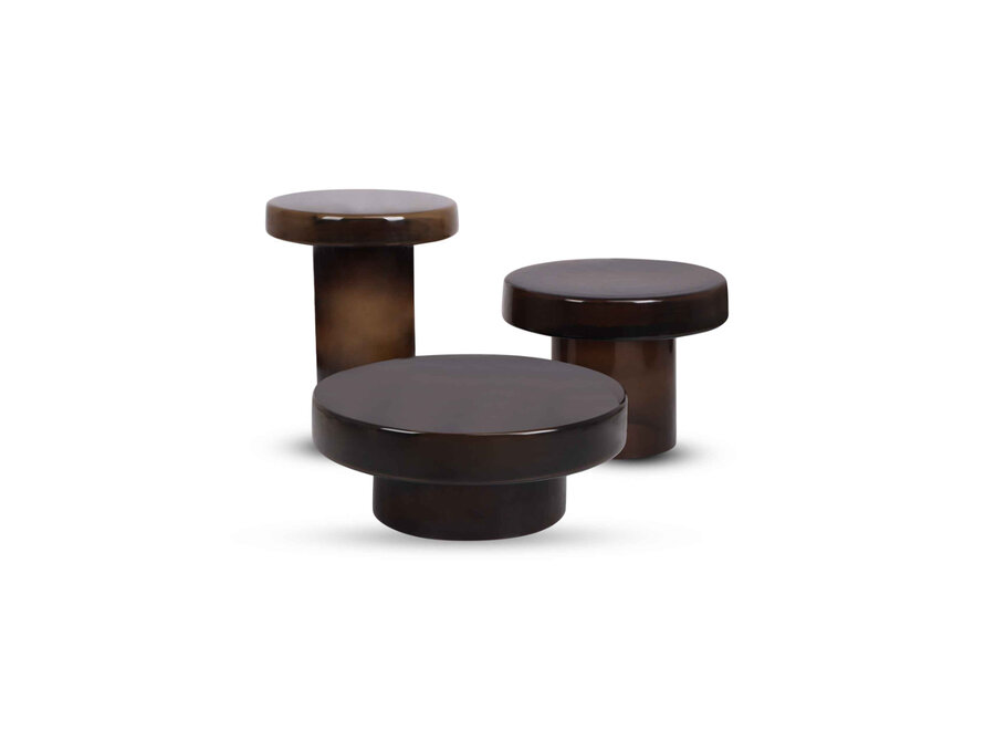 Side table 'Zaleny' Dark Smoke - M