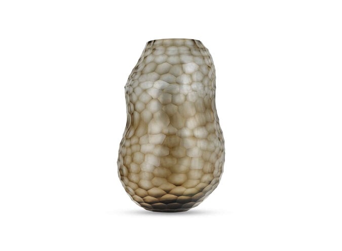 Vase 'Facet' M - Smoke