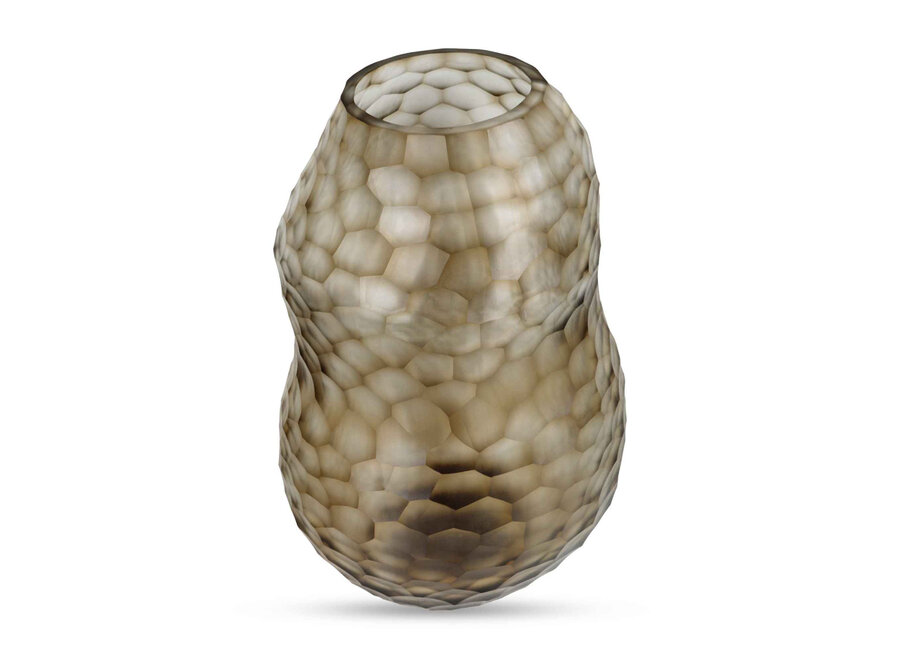 Vase 'Facet' M - Smoke