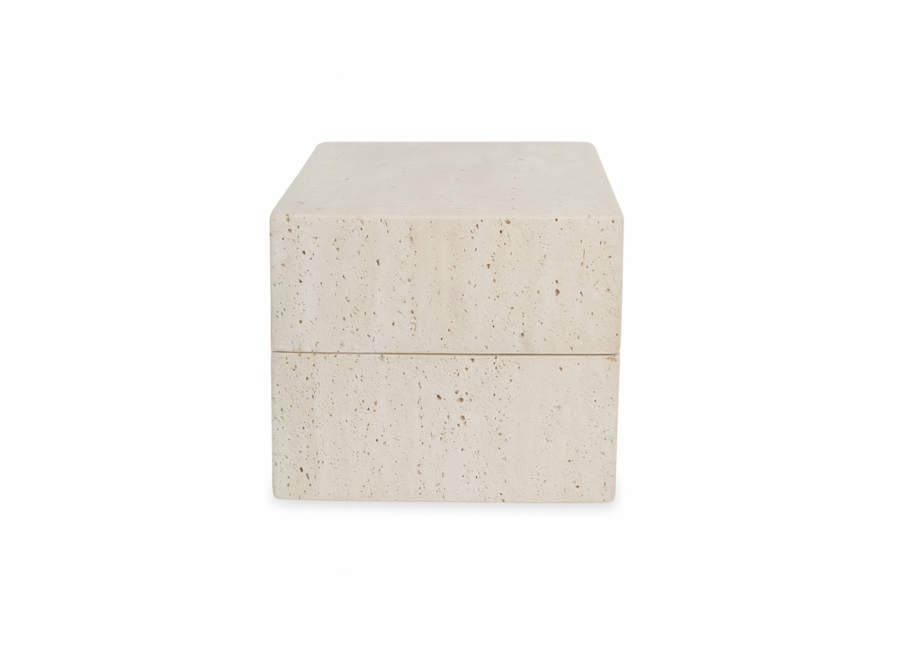 Aufbewahrungsbox 'Selfoss' Travertine