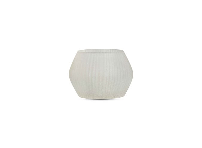 Tealight 'Kaolin' - Clear / Frosted