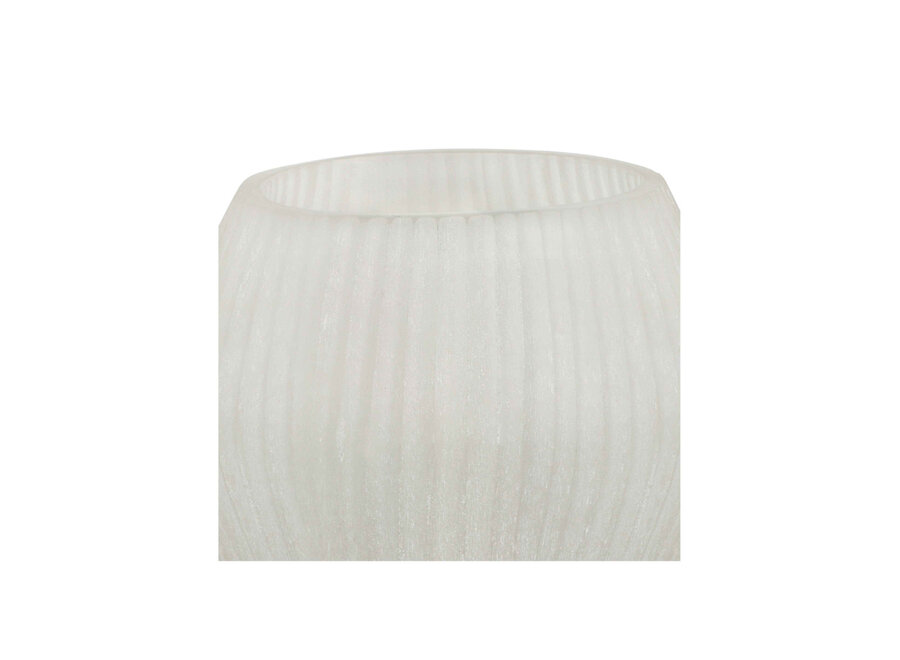 Teelicht 'Kaolin' - Clear / Frosted