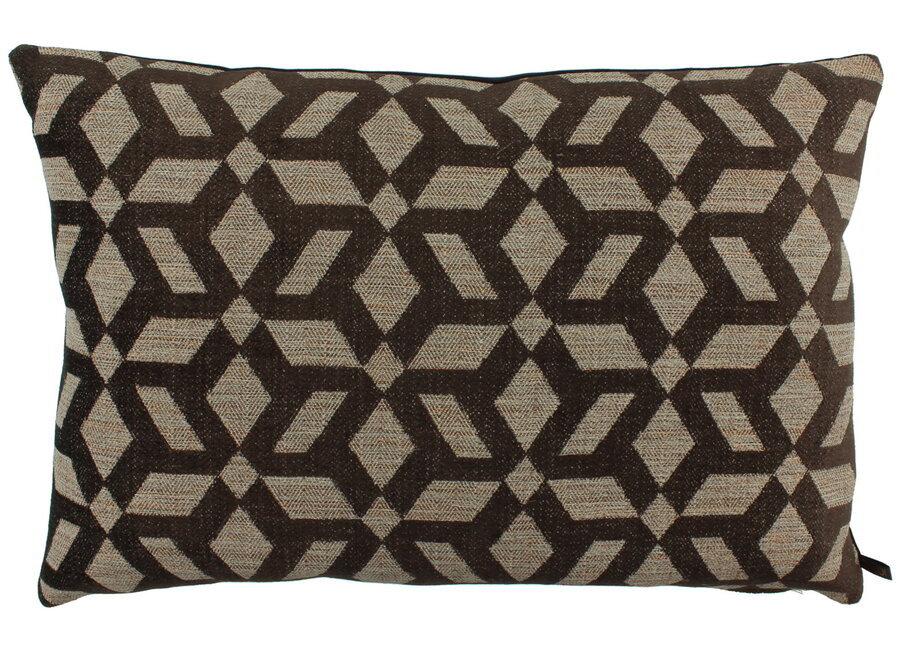 Decorative cushion Camilia Chocolate
