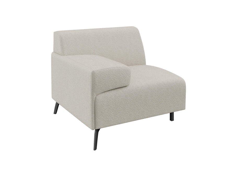 Armrest module 'Lugano' - L - Philo Cream