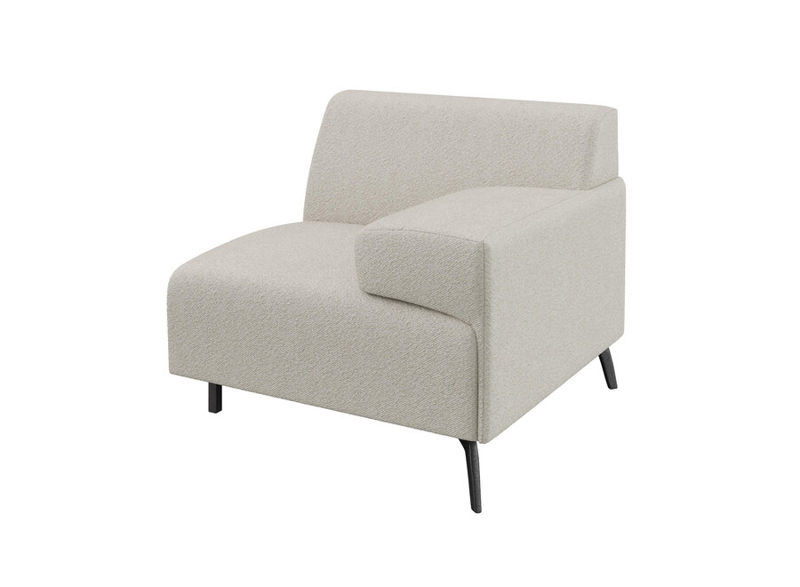 Armleuning module 'Lugano' - R - Philo Cream