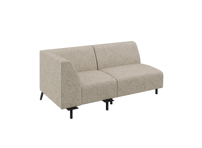 Corner module 'Lugano' - L - Philo Beige