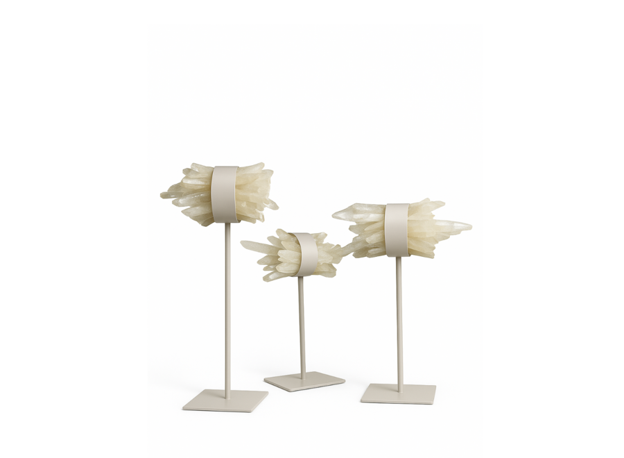 Decor object 'Fuji' Quartz - M