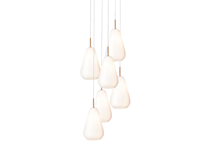 Lampe pendante Anoli 6 - Opal