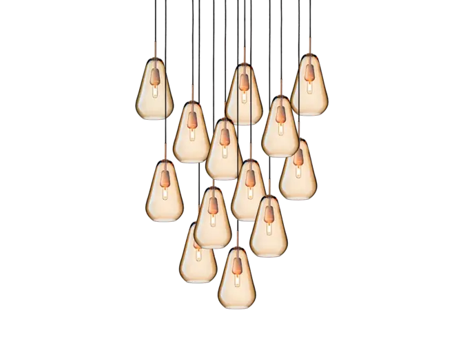Hanglamp Anoli 13 - Gold