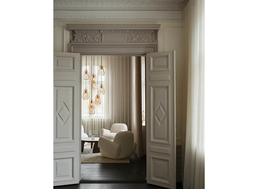 Pendant lamp 'Anoli 13' - Opal