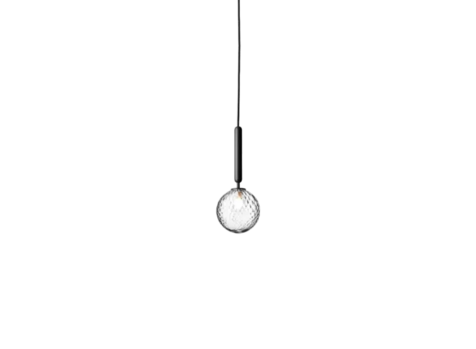 Pendant lamp Miira 1 - Rock Grey - Optic Clear