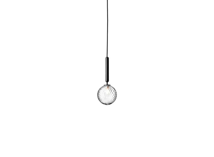 Pendant lamp 'Miira 1' - Rock Grey - Optic Clear