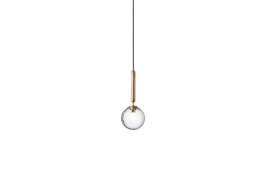 Pendant lamp Miira 1 - Brass - Optic Clear