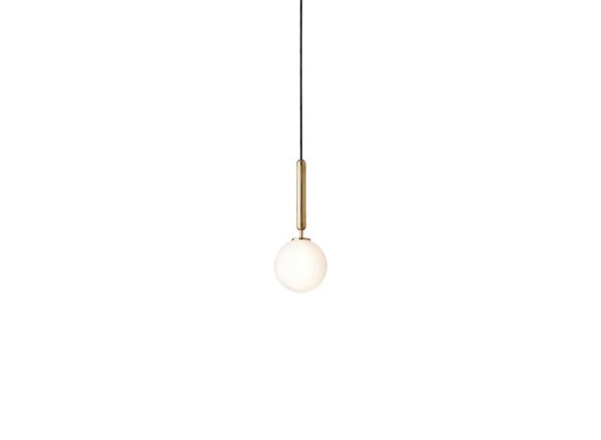 Hängelampe Miira 1 - Brass - Opal