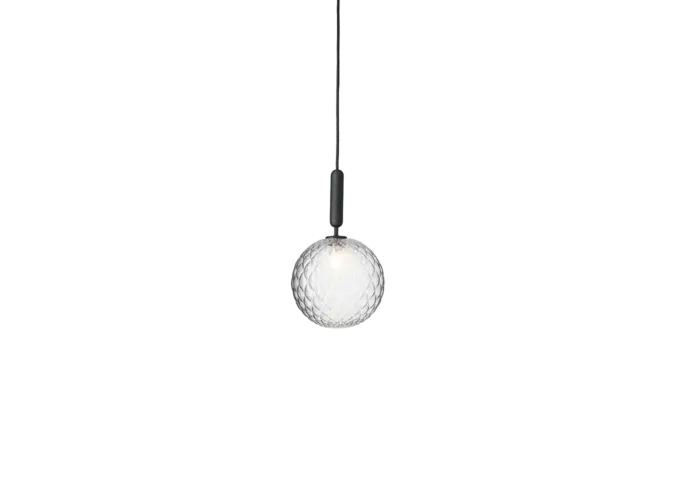 Hanglamp Miira 1 Large - Rock Grey - Optic Clear