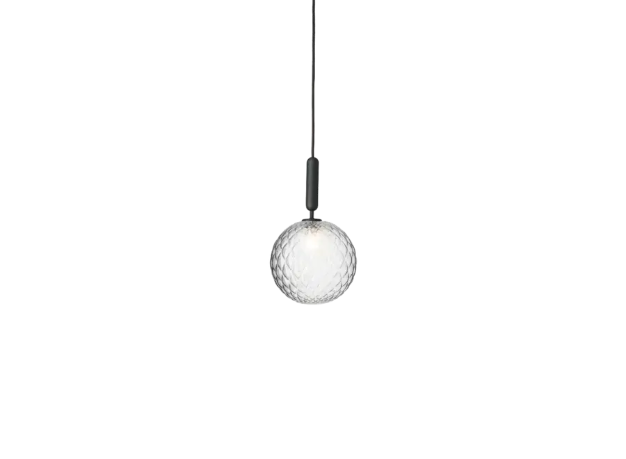 Hanglamp Miira 1 Large - Rock Grey - Optic Clear