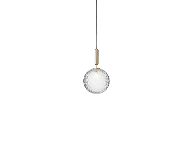 Hanglamp Miira 1 Large - Brass - Optic Clear