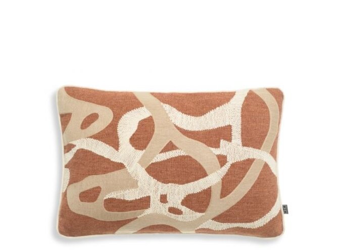 Kussen Saphira - Rectangular - Orange - Natural