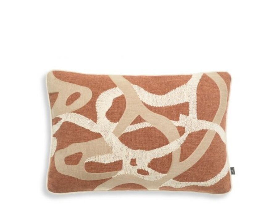 Kussen ‘Saphira' - Rectangular - Orange - Natural